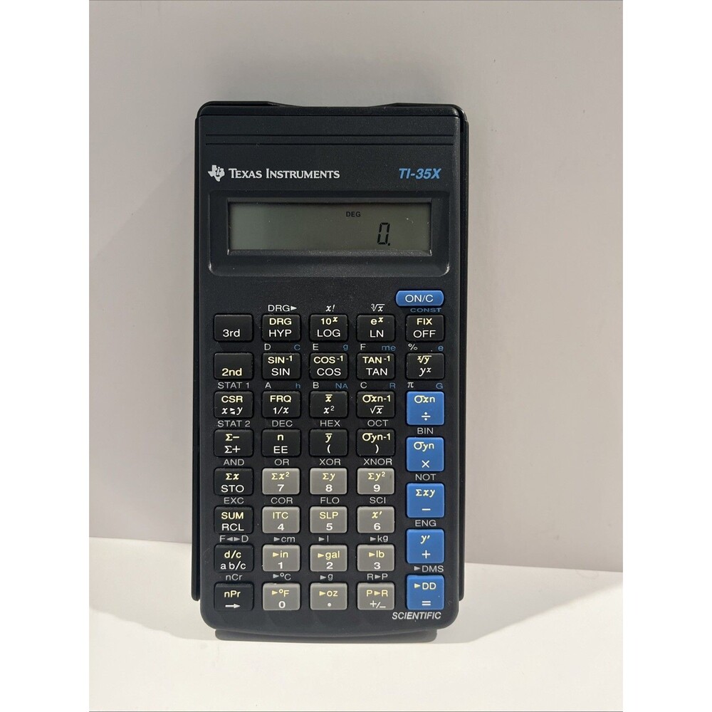 Texas Instruments TI-35X Scientific Calculator Battery Operated Tested Working